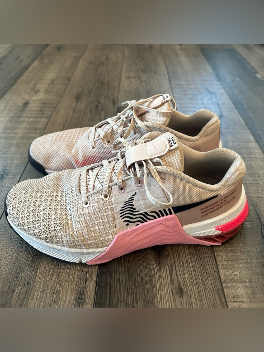 Nike Metcon 8 Shoes Womens Size 9 “Barely Rose” Training Gym CrossFit DO9327-600